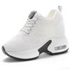 Fashion Super Thick Sole High Top Women's Sports Shoes Spring New Mesh Breathable Comfortable Casual Height Increasing Women's Shoes