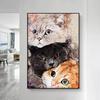 Abstract Cute Cats Pet Poster And Print Canvas Painting Animal Wall Art Nordic Pictures for Living Room Home Decoration