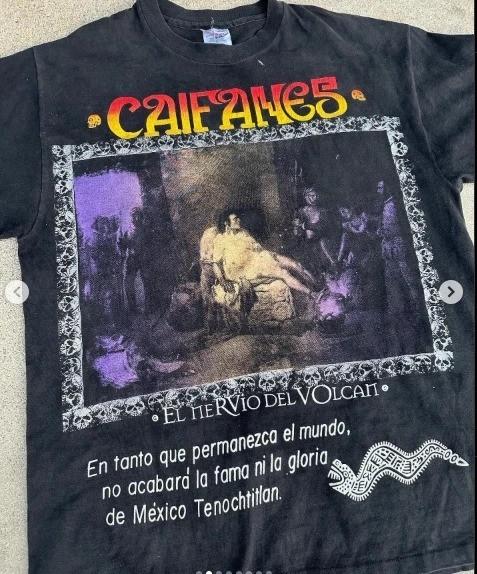 Vtg style Caifanes rock punk music tour short sleeve shirt reprint S5XL XXXL