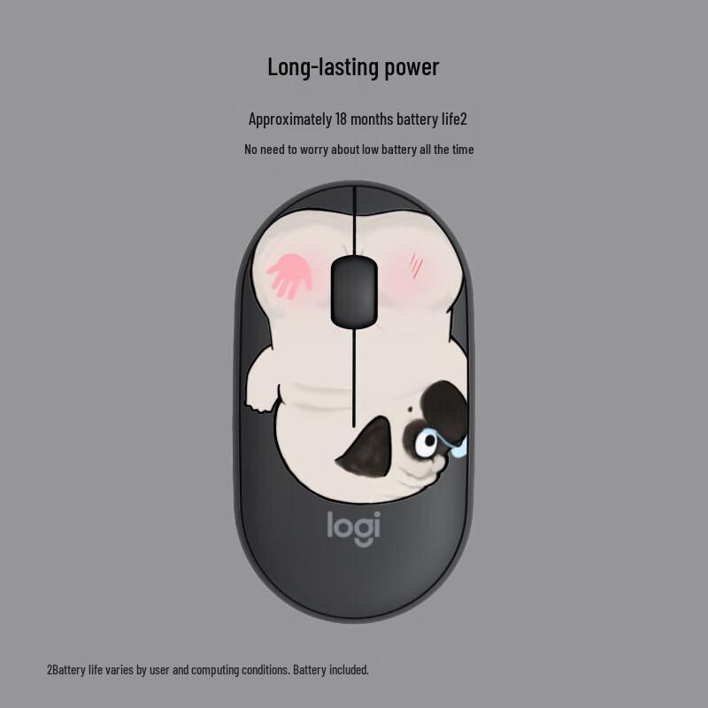 Logitech Pebble My Emperor Cat Silent Wireless Mouse