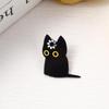 "Loading" Loading Black Cat Enamel Pin Lapel Pins Multifunctional Cat Brooch Metal Creativity Backpack Badge