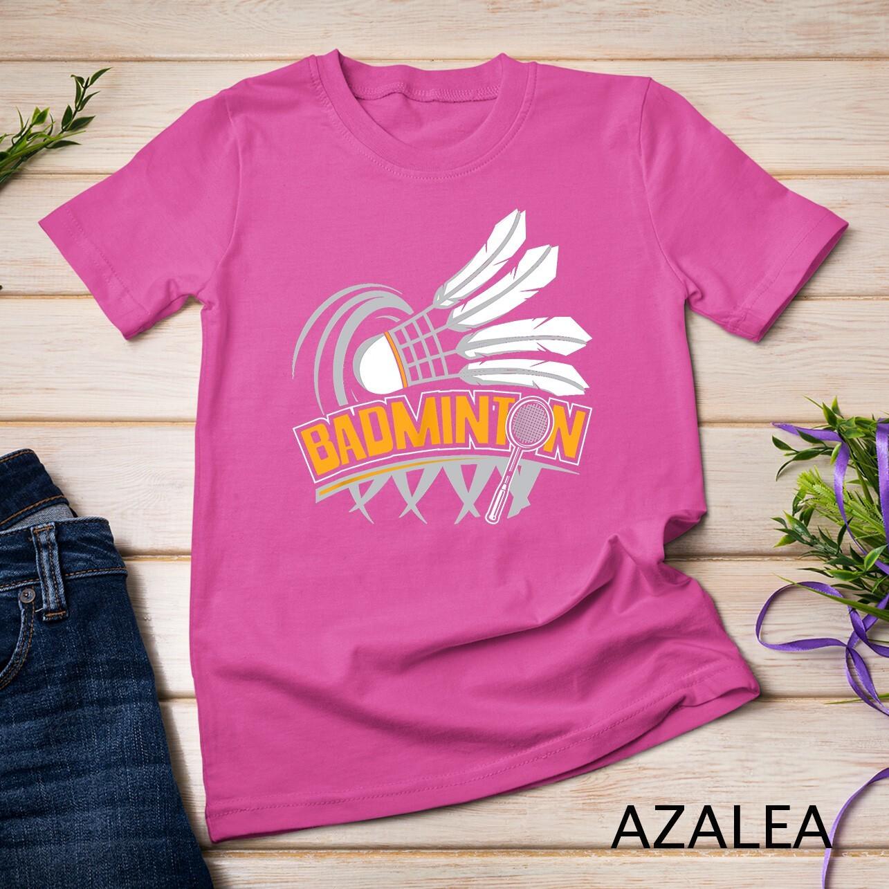 Badminton - Badminton Player Shuttlecock Birdie Unisex T-Shirt Mens Womens Tees Top XL