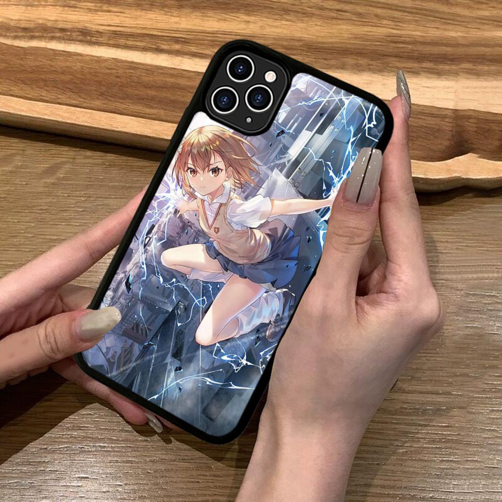 Anime M-Misaka Mikoto Cute Phone Case Silicone PC+TPU For For IPhone 11 12 13 14 15 16 Plus Pro Max Cover