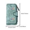 MAMA printed patchwork long zipper wallet, large-capacity card holder, unisex clutch bag, stylish zippered coin purse, suitable for daily use, a