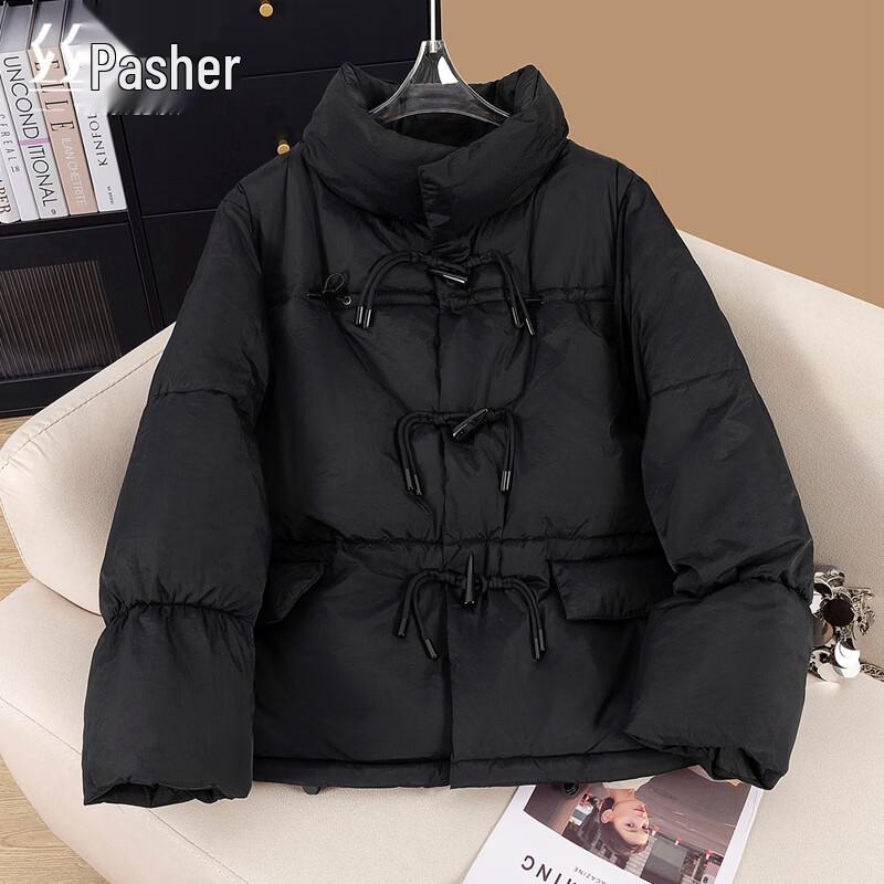 Sibai She Women's Pure Color Loose Cotton Padded Jacket