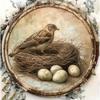 Tin Sign Wall Art, Bird Nest Spring, Patio Decor