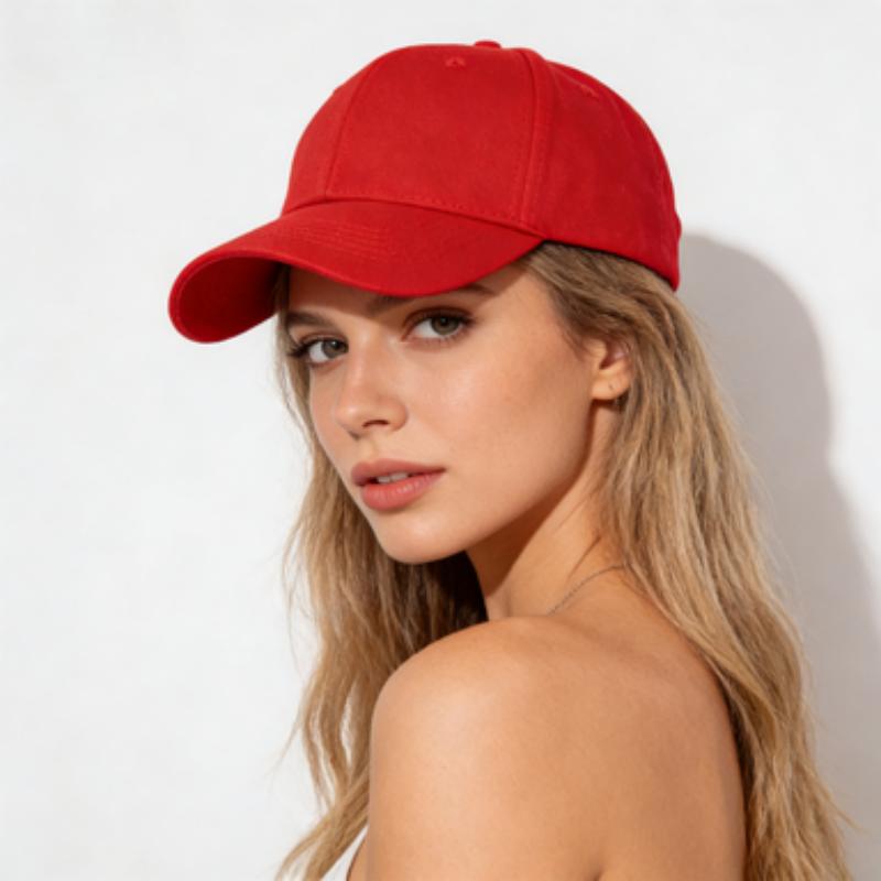Unisex Solid Color Baseball Cap, Adjustable Casual Dad Hat for Daily Wear, Summer Sun Protection Hat for Outdoor Travel, Fashion