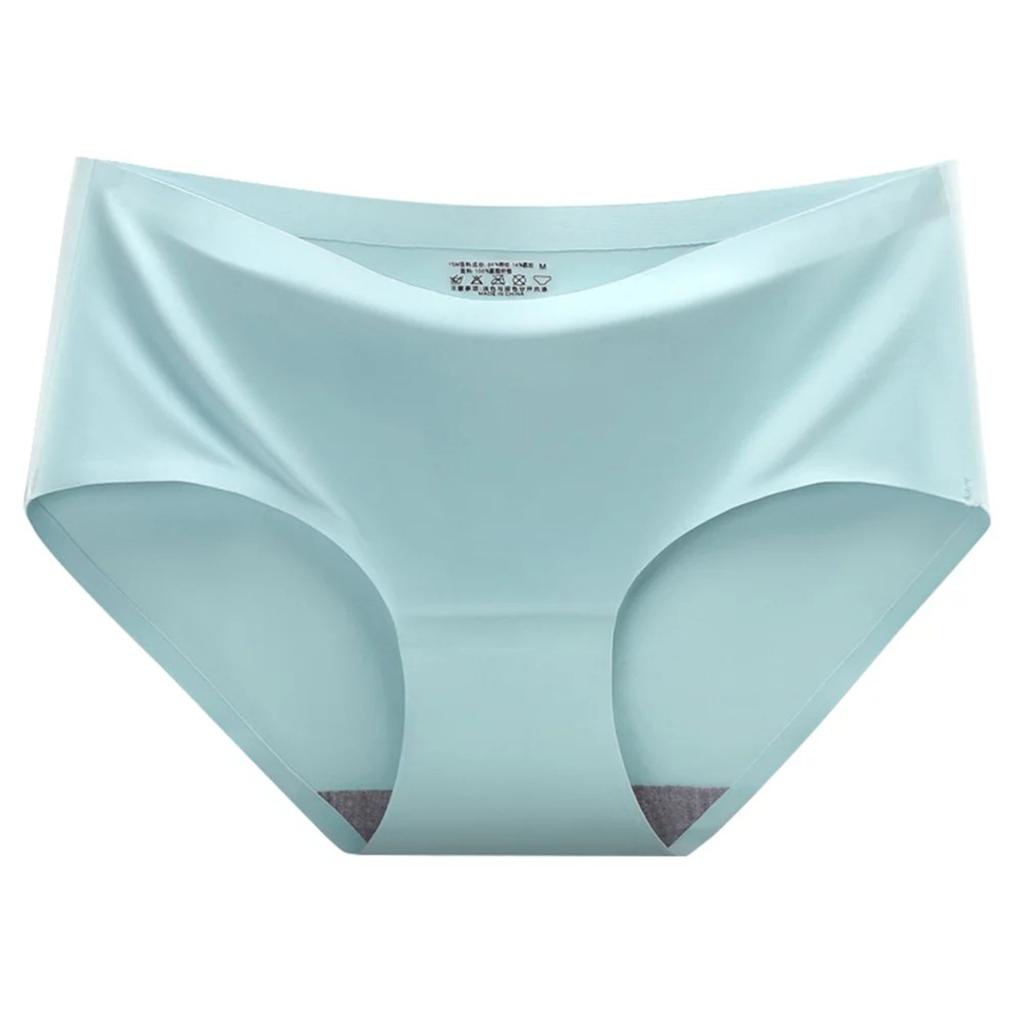 10 Pack Women's Seamless Panties Ice Silk Soft Multicolor