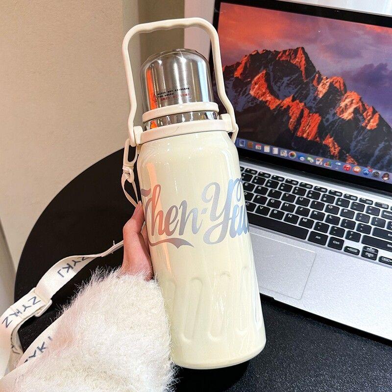 Japan Large Capacity Thermos Cup Coca-Cola Internet Celebrity New 316 Stainless Steel Thermos Pot Male and Female Students Sports