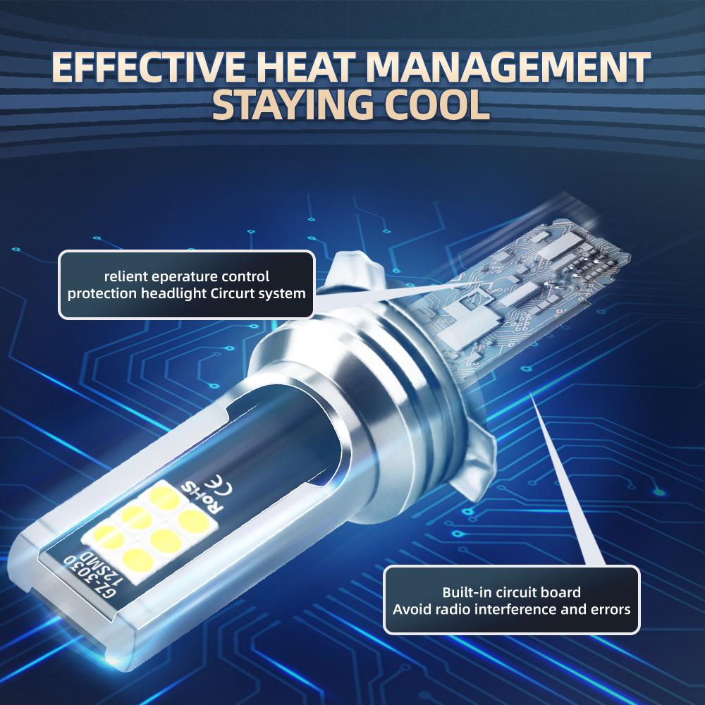 9005/HB3 9006/HB4 H11 5202 H8 H9 Led Headlight Fog Bulbs 28000LM 5000K 6000K White Light SMD Chips Fog Bulbs Pack of 2