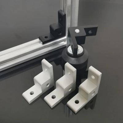 1 st Aluminiumprofil Hörnkod Ankarhjulskoppling Rätvinklig Extruderad Fotplatta Monteringsfäste för 20/30 Aluprofiler