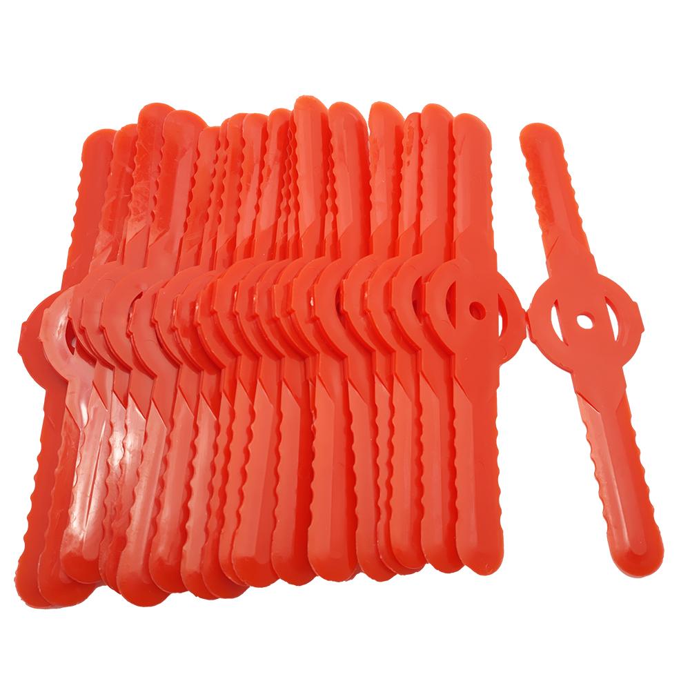 20 sztuk/partia ostrza do podkaszarki plastikowe ostrza do podkaszarki do trawy elektryczne kosiarki ogrodowe części zamienne do podkaszarki