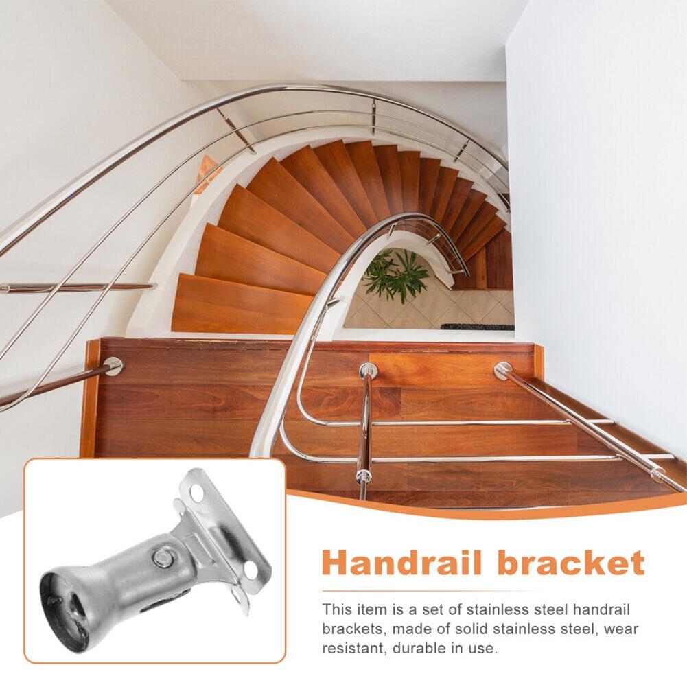 Stainless Steel Stair Railing Handrail Bracket Elegant Appearance