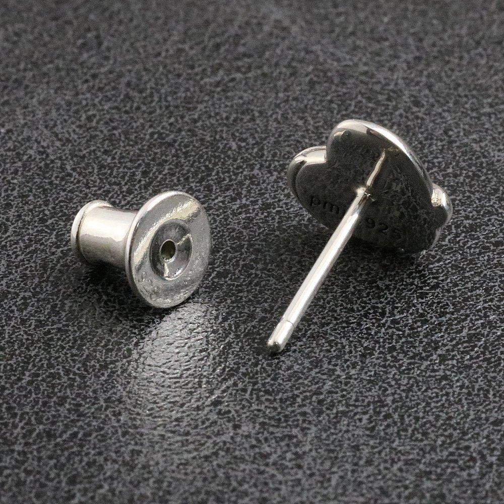 Thorn Heart 925 Sterling Includes Storage Pouch and Silver Polishing Cloth Earrings, Silver,