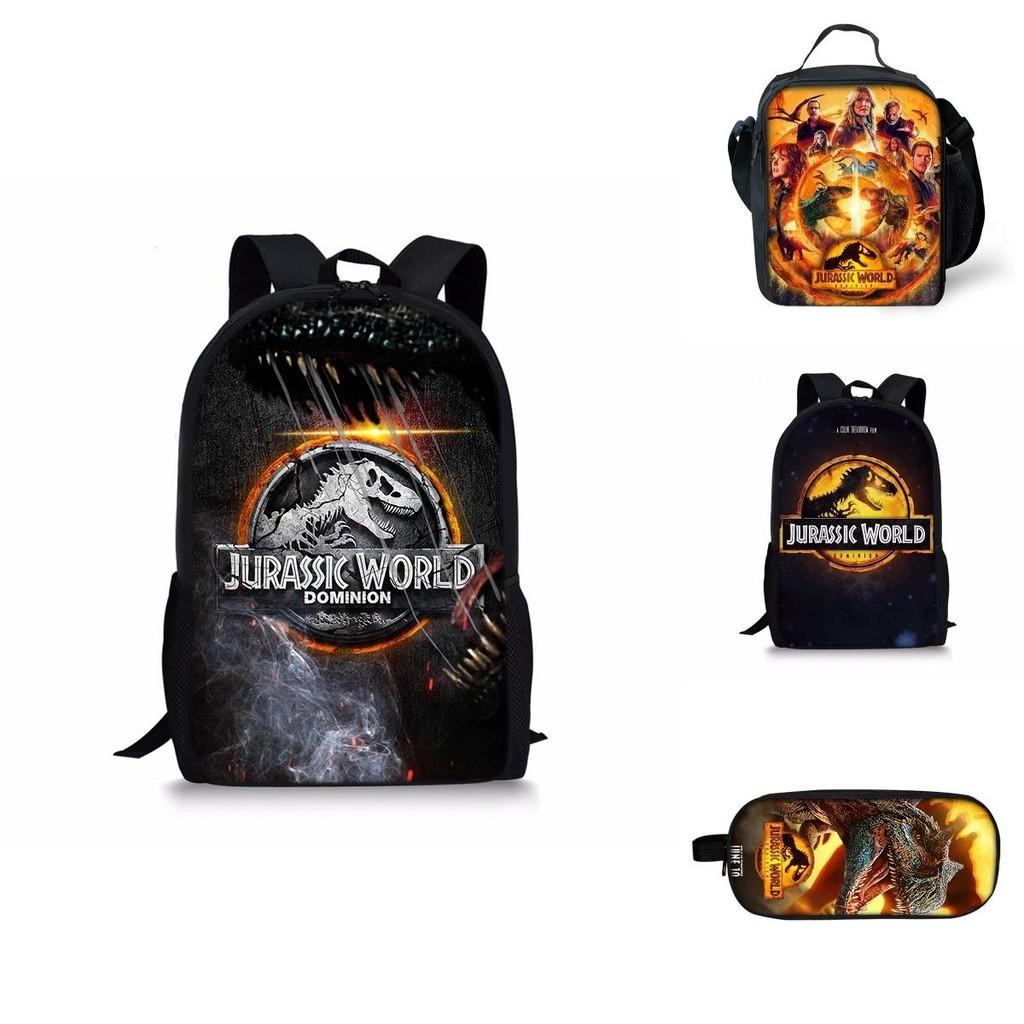 Jurassic World Dinosaurier Rucksack Große Kapazität Schultasche für Jungen und Mädchen
