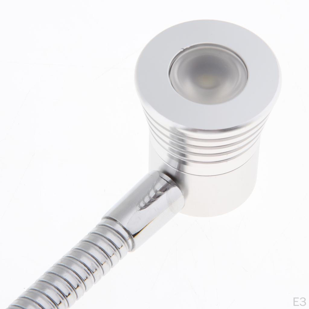 Lamp 2W, Bedside - Adjustable Reading with Long Gooseneck, Lighting for Marine, Boat, RV