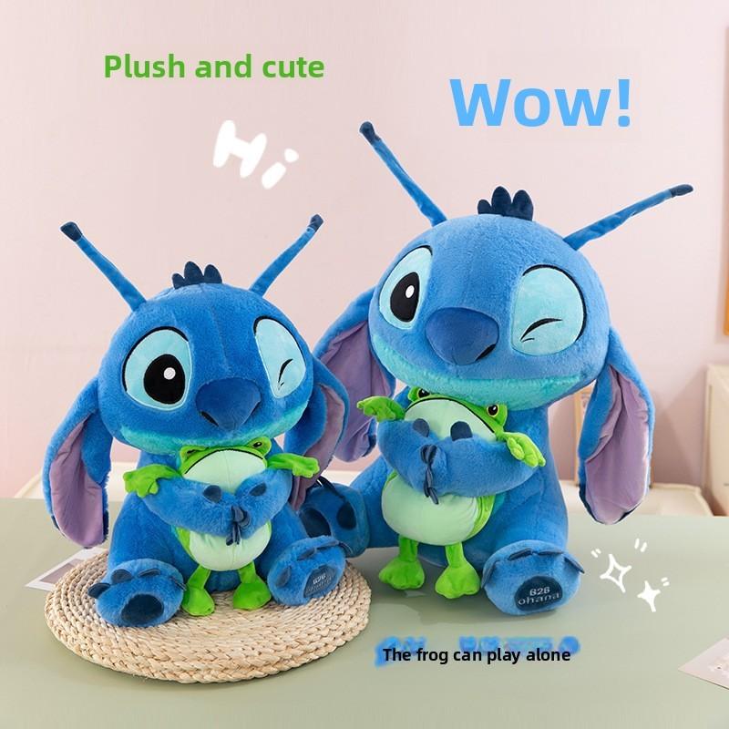 Plyšáci Stitch k pomazlení s designy držící žáby Pro dětský narozeninový dárek