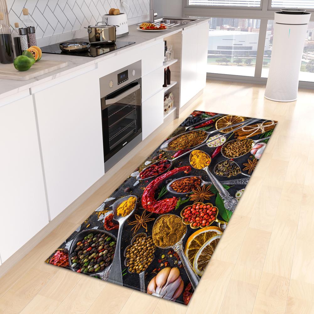 Home Porch Bedroom Balcony Living Room Floor Mat Bathroom Non-slip Long Carpet Kitchen Mat Porch Door Mat
