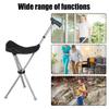 Walking Cane with Seat Foldable Walking Stick Seat Anti-slip Crutches Stool Mobility Aid for Elderly Men Women Travel Climbing