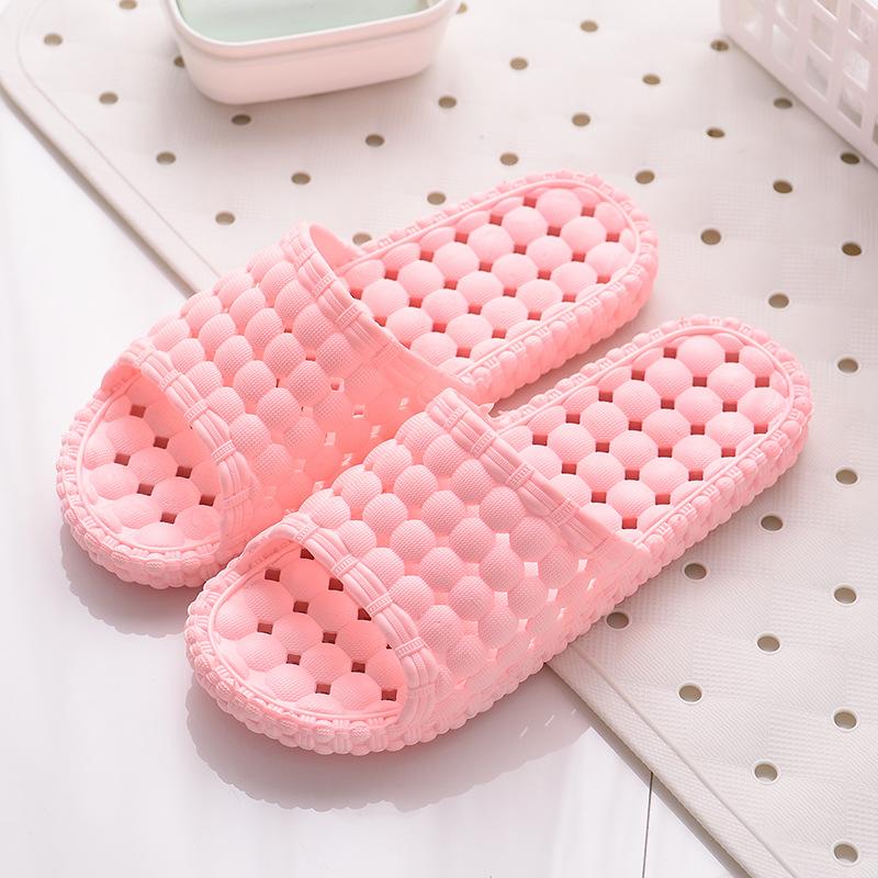 New bathroom leaking cool slippers women's summer couple indoor home home home non-slip stepping on shit feeling external wear men's summer