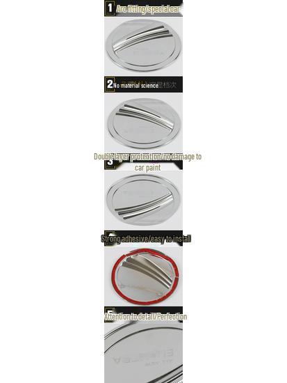 Ant Custom Oil Tank Cap Cover for 2019 Elantra - Scratch-Resistant Decorative Trim Sticker.
