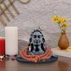 5.5 Inch Adiyogi Statue with Rudraksh Mala/Resin Car Dashboard Idols/Lord Shiva for Pooja/Shivratri Gift/Decor/Shiv Murti/Mahadev Statues/