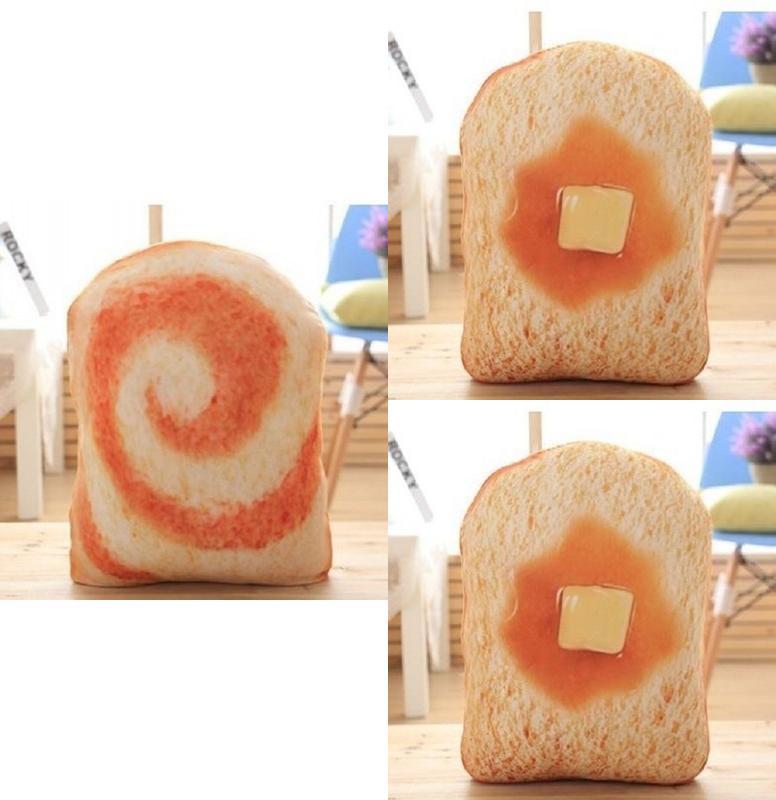 Cuscino Peluche a Forma di Pane con Design Carino per Ragazze, Decorazione per Casa, Ufficio, Riposo