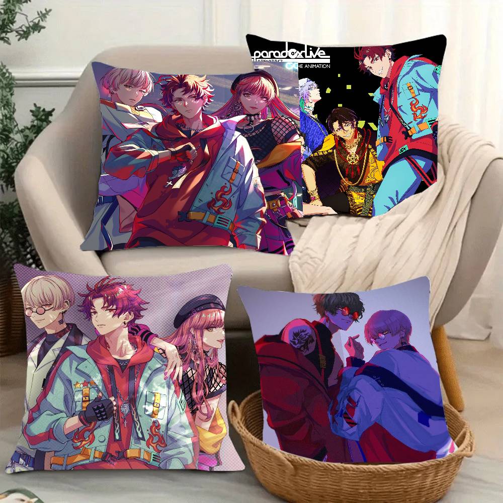 Anime Paradox Live THE ANIMATION Pillow Case Sofa Cushion Cover Room Home Decoration