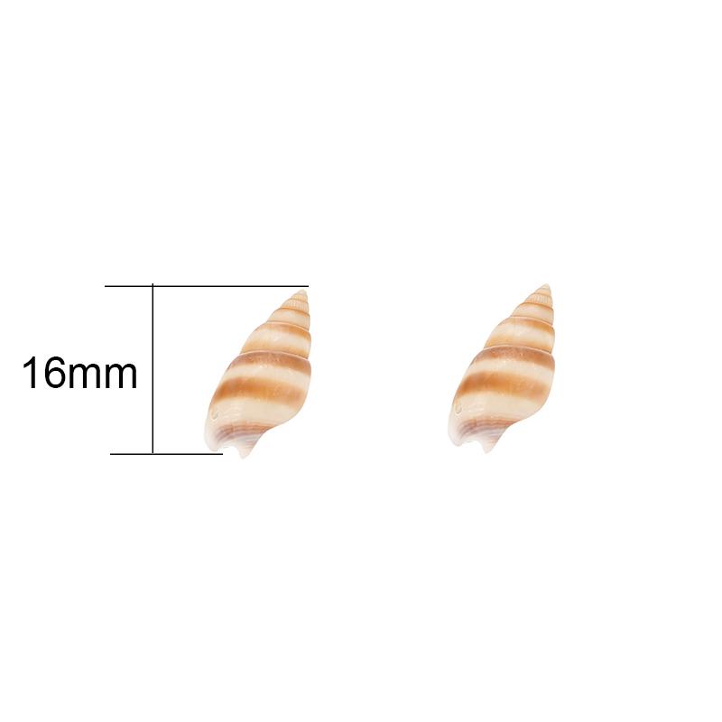 10pcs Natural Conch Shell Beads Bulk Lot With Hole Earring Necklace Charms Pendants for DIY Bracelet Findings Jewelry Making