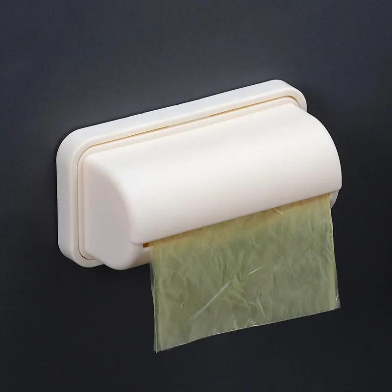 Garbage Bag Storage Box Wall Mounted Trash Bags Holder Simple Extraction Garbage Bag Dispenser Kitchen Toilet Organizer Case