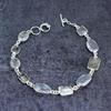 Golden Rutile, Topaz Handmade 925 Sterling Silver Bracelet 7-8" z2g27