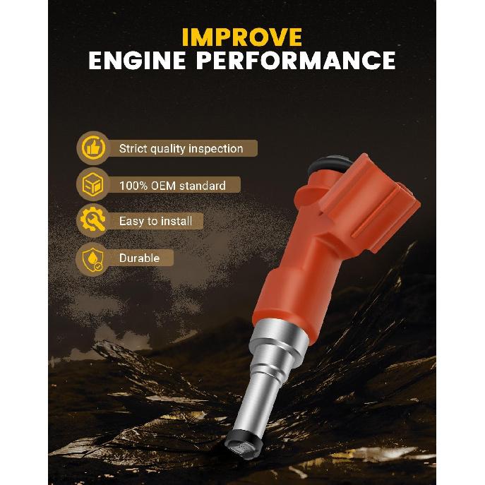 842-12322 Injectors OCPTY Fuel Injectors Engine Part fit for Lexus ES350 RX350 for Toyota RAV4 Highlander Avalon Camry Sienna Venza