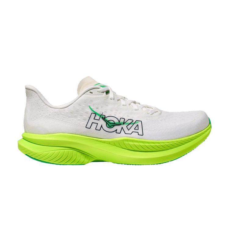 

HOKA Mach 6 Белый Неоновый Лайм Мужские Кроссовки 1147790-WNL 40