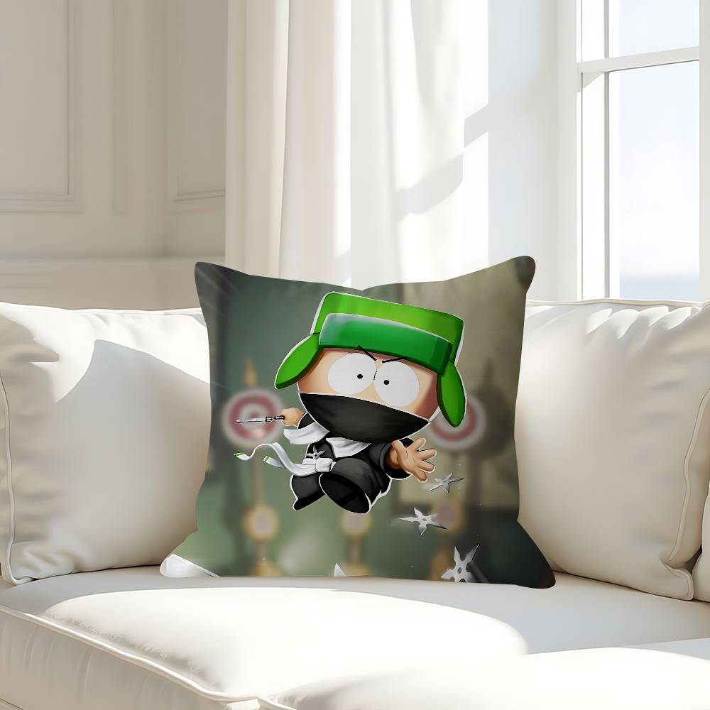 South Park K-Kyle Broflovski Kissenbezug Abnehmbarer Waschbarer Kissenbezug – Ganzjährig Weiches Leinen