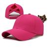 Neue Sommer Damen Baseballkappe mit überkreuztem Design für Pferdeschwanz, Leichter, schnell trocknender, atmungsaktiver Sonnenhut