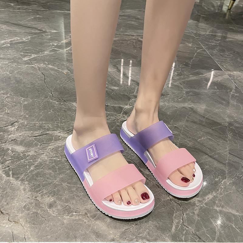 Sandals for Women Summer Jelly Sandals Beach Shoes Casual Sandals Half Drag Women Shoes Ladies Slippers