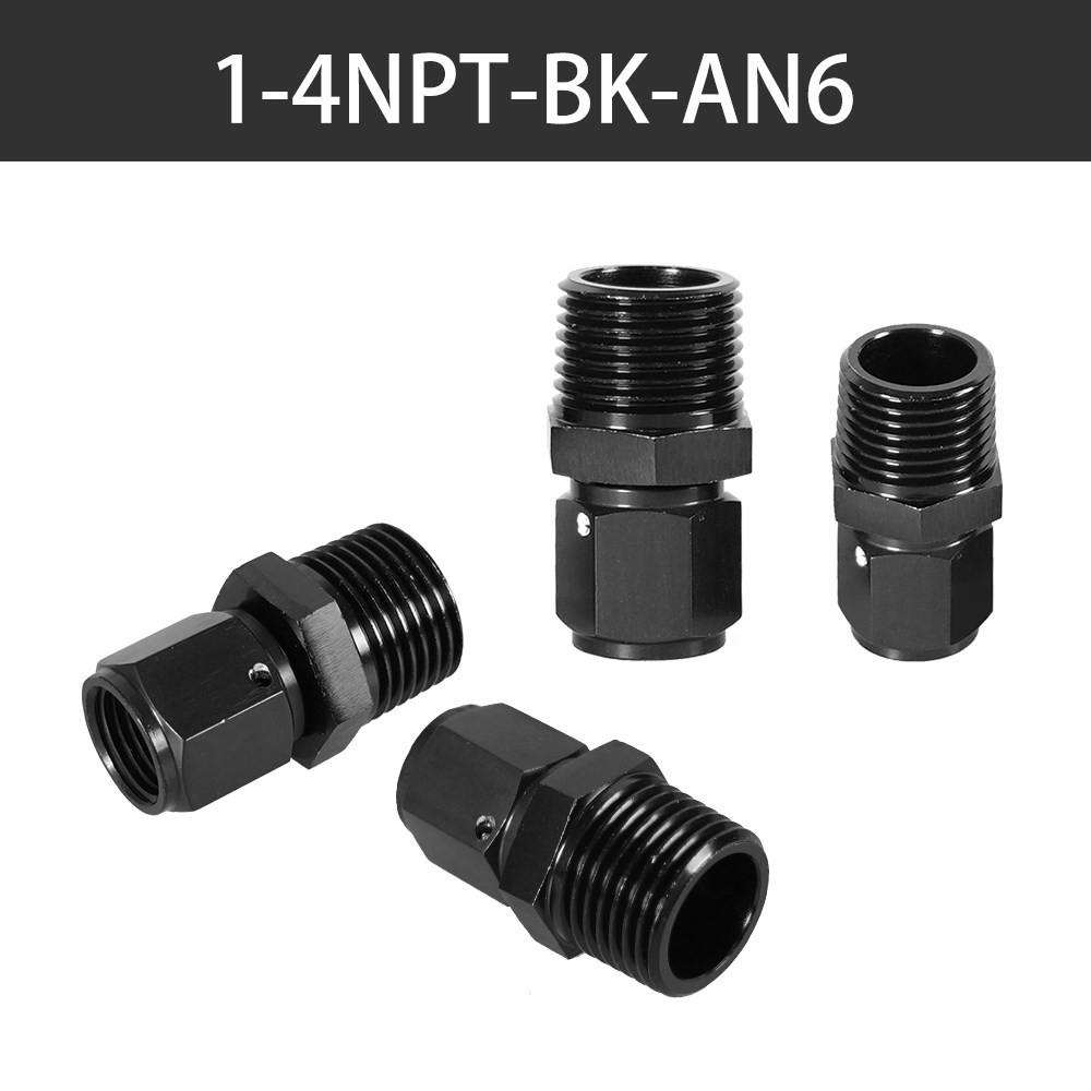 AN4 AN6 AN8 Fuel System Straight Adapter Fitting Female To 1/4NPT 1/2NPT 1/8 NPT 3/8NPT Male Swivel Adapter Fitting TF-1085