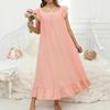 Summer Women's Solid Color Loose Pajamas Nightgown - Sexy, Sweet, and Simple