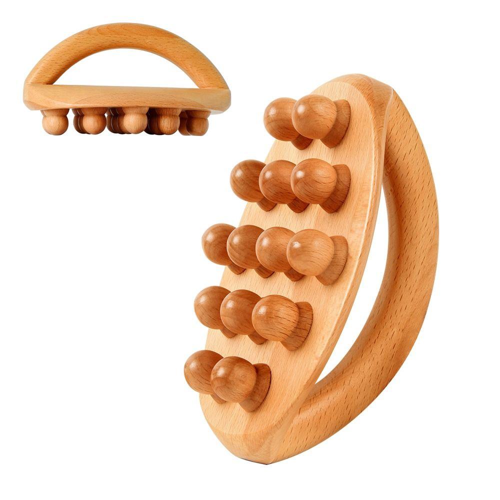 Handheld Design Holztherapie Massagegeräte 14 Perlen Körper Schabewerkzeug Nach dem Training
