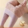 Women's High Waist Wool Warm Fleece-Lined Leggings - Thick Extra Warm Pants for Autumn and Winter