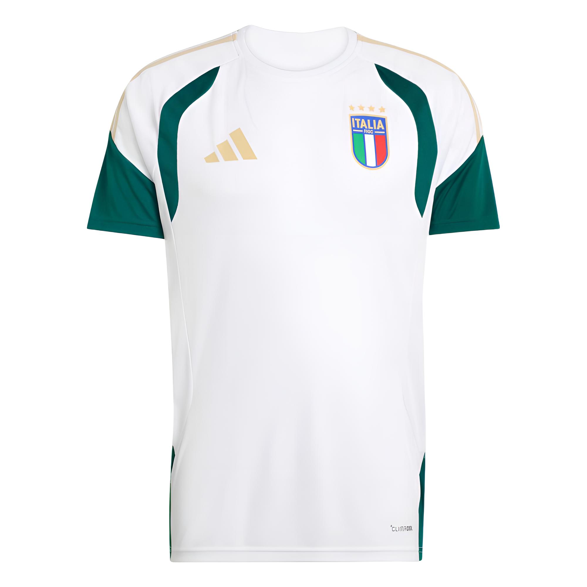 

Adidas Climacool Italy Short Sleeve Color Block Quick Dry Sweat Wicking Soccer Jersey Men tops JZ9375 XS