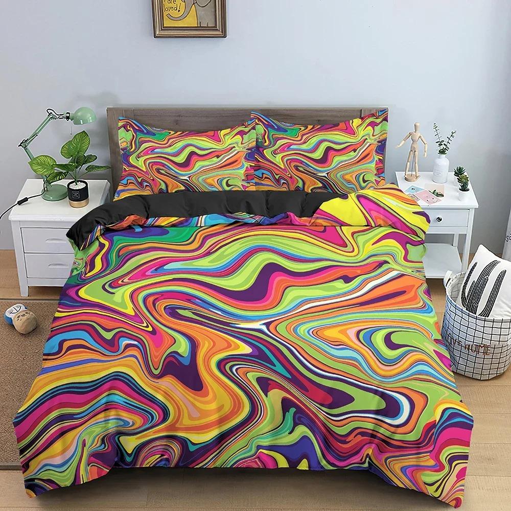 Comfortable Stylish Pattern Duvet Cover Set With Duvet Cover And Pillowcases King Queen Twin Sizes For All Ages