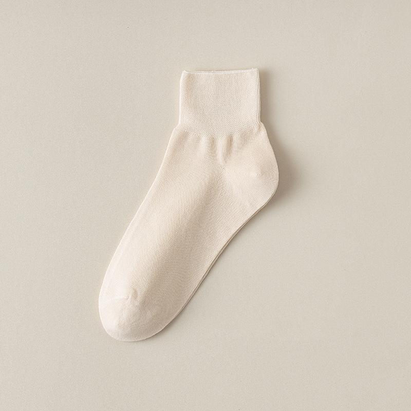 5/1pair Loose-fitting Socks for Women, Mid-calf Socks for The Elderly, Boneless and Traceless Socks, Loose Air-conditioned Socks, Sleeping Socks