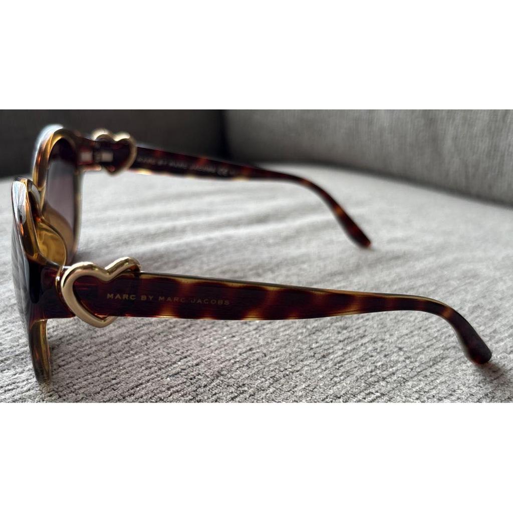 Used Marc by Marc Jacobs Sunglasses Heart Brown with Case