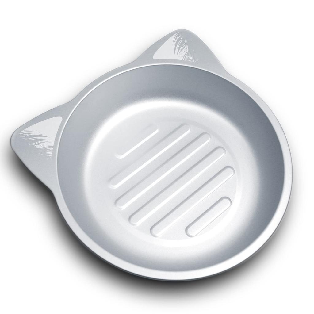 Pets Family Cat Aluminum Cat Summer Heat Cat Cooling Cat Face Medium Size Pot, Pot, Cooling, Relief, Bed, Tub, Shape, (M)