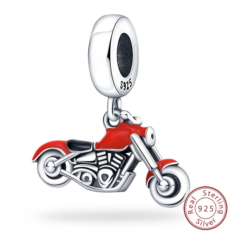 

copper Motorcycle Sports Car Bicycle Charm Bead Charms Pendents Compatible With Qikaola Authentic Bracelets Fine Do It Yourself Birthday Jewellery Gif