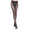 Red Pepper Velvet Butterfly Crotch Pantyhose - Sexy Black Women's Stockings, Clearance