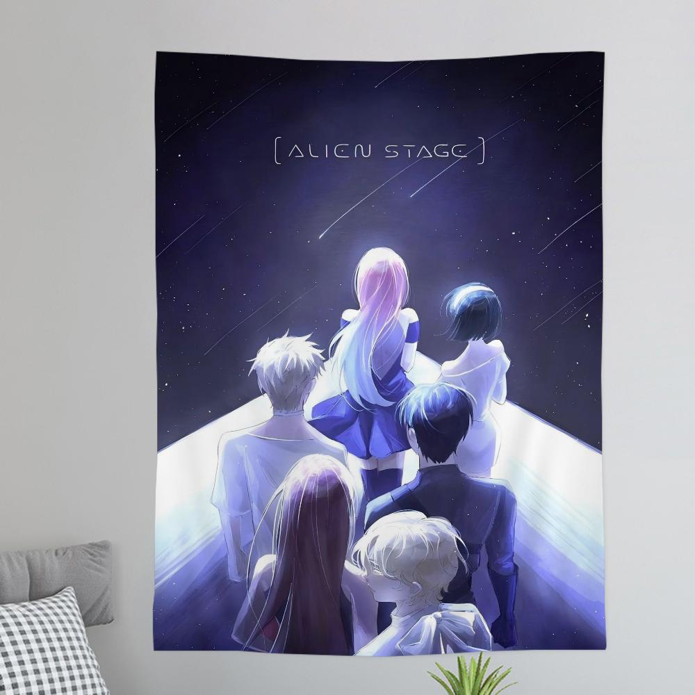 Anime Alien Stage Printed Large Wall Tapestry Cheap Hippie Wall Hanging Bohemian Wall Tapestries Mandala INS Home Decor