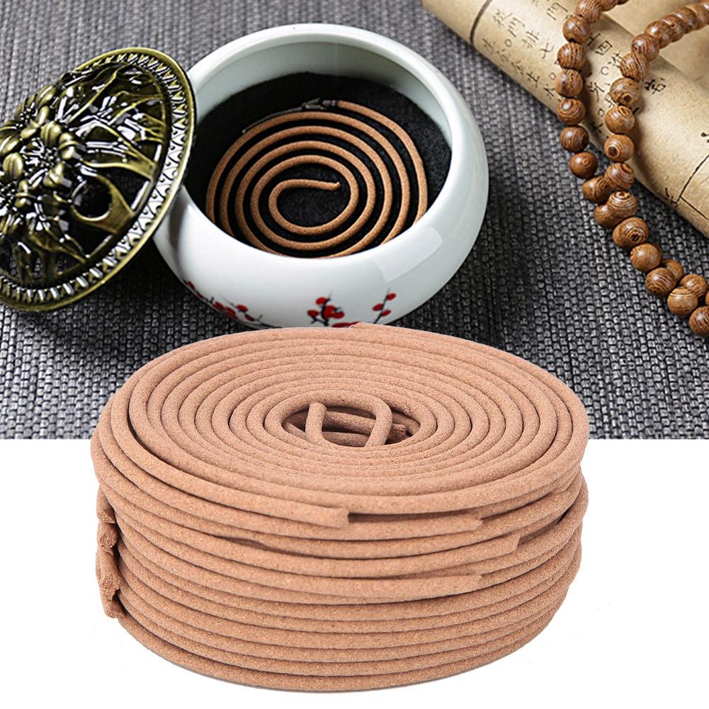 Sandalwood Incense Coil Natural Medicine Herbs Scent Aroma for Yoga Home Decor (Sandalwood)