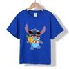 MC-46 MINISO 2026 Summer New Printed Cotton Round Neck T-shirt for Children Aged 1-16, Boys and Girls